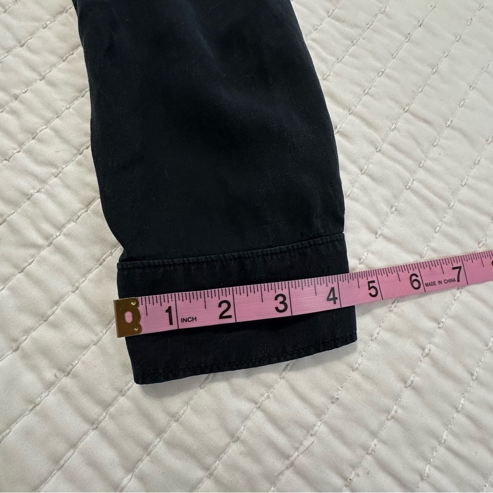 Anthropologie Cloth & Stone 100% Tencell Tyocell Long Sleeves Black Jumpsuit - Picture 10 of 14